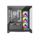 1st Player MIKU Mi8 Tempered Glass Mid Tower Gaming PC Case Black with 7x ARGB Fans thumbnail 4