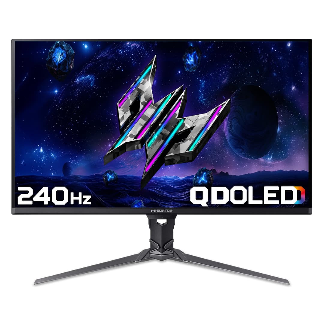 Acer Predator X32 X5 32" QD-OLED 4K UHD 240 Hz 0.03ms AI ProxiSense Height Adjustable Gaming Monitor with Speakers - Image 1