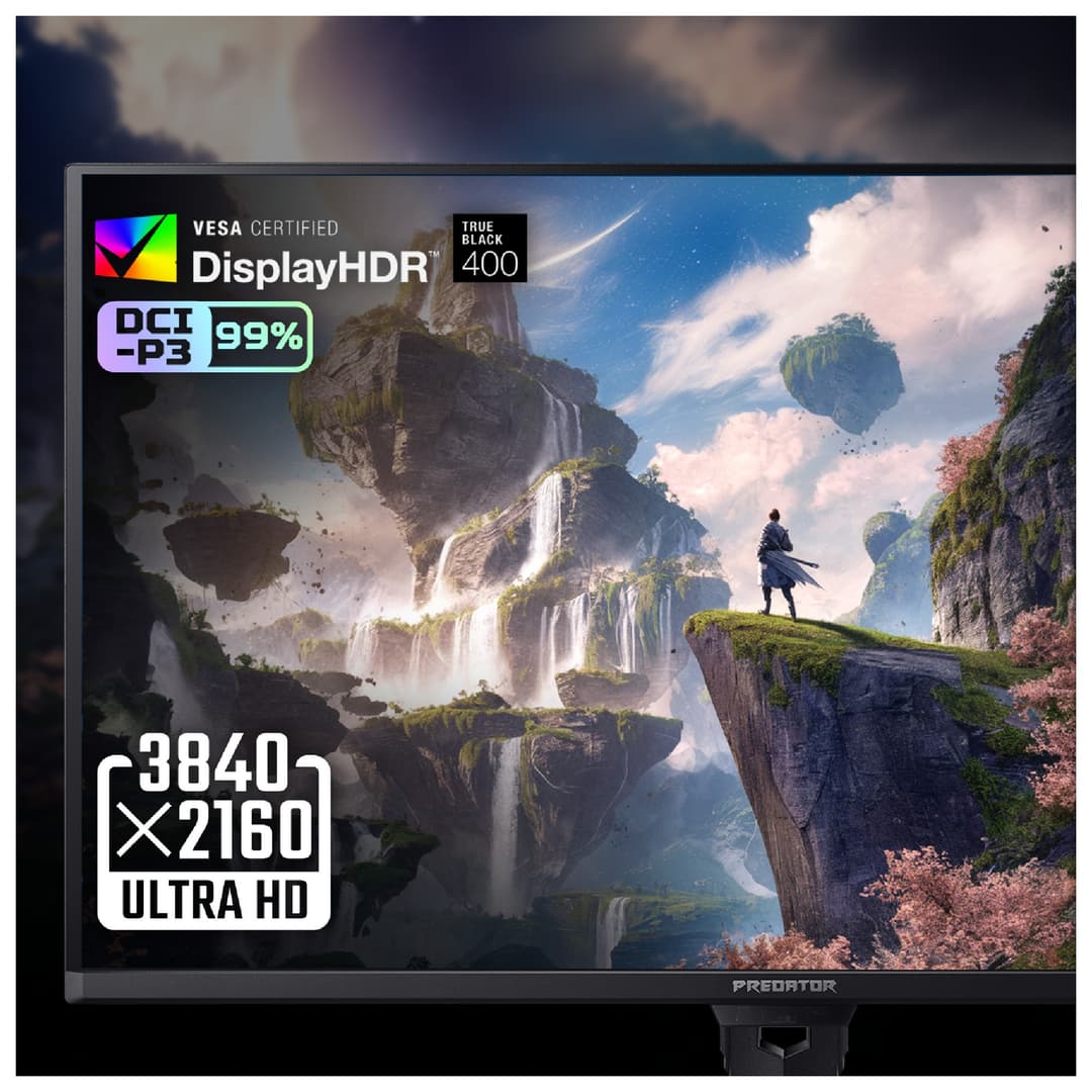Acer Predator X32 X5 32" QD-OLED 4K UHD 240 Hz 0.03ms AI ProxiSense Height Adjustable Gaming Monitor with Speakers - Image 4