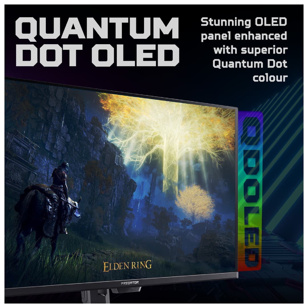 Acer Predator X32 X5 32" QD-OLED 4K UHD 240 Hz 0.03ms AI ProxiSense Height Adjustable Gaming Monitor with Speakers - Image 6