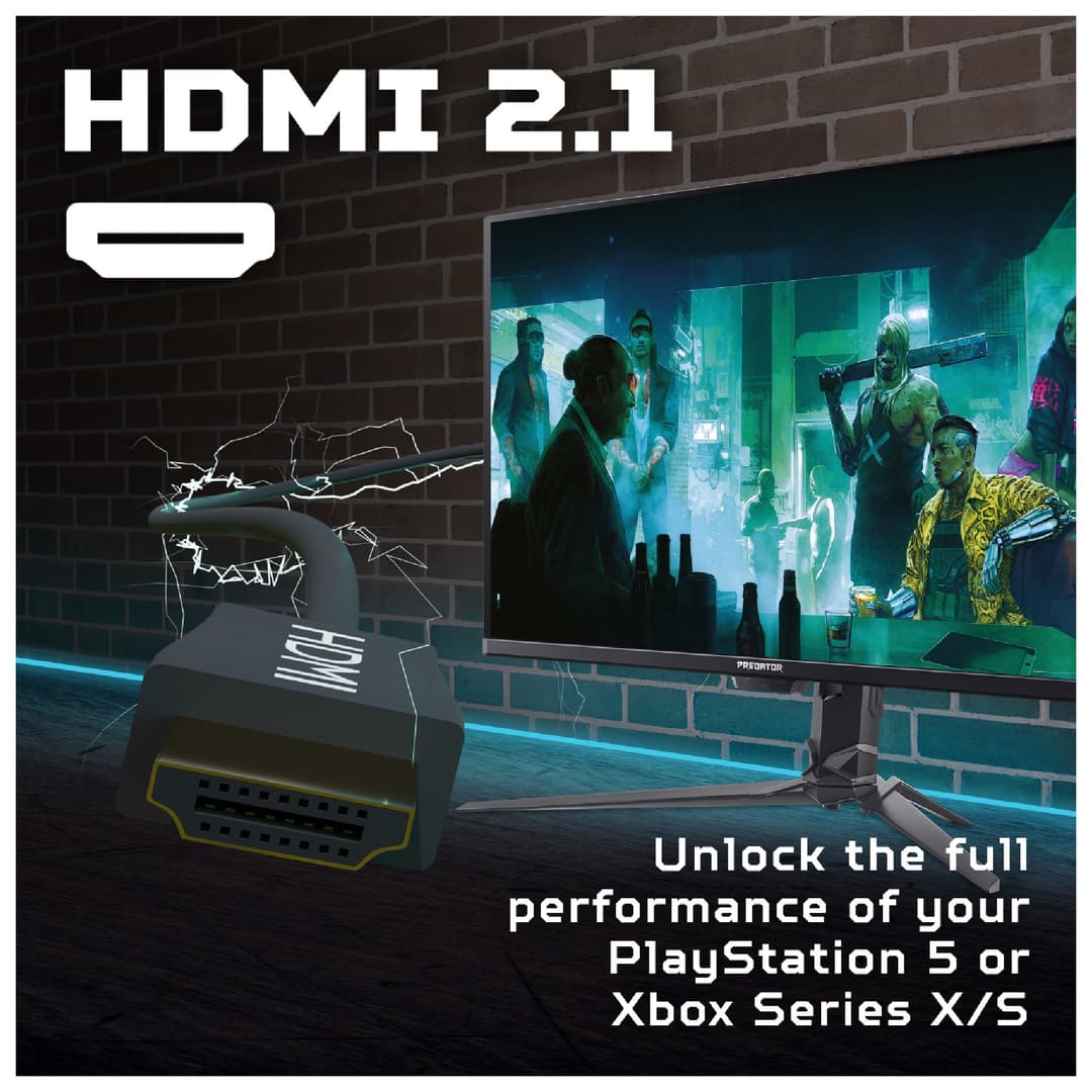 Acer Predator X32 X5 32" QD-OLED 4K UHD 240 Hz 0.03ms AI ProxiSense Height Adjustable Gaming Monitor with Speakers - Image 7