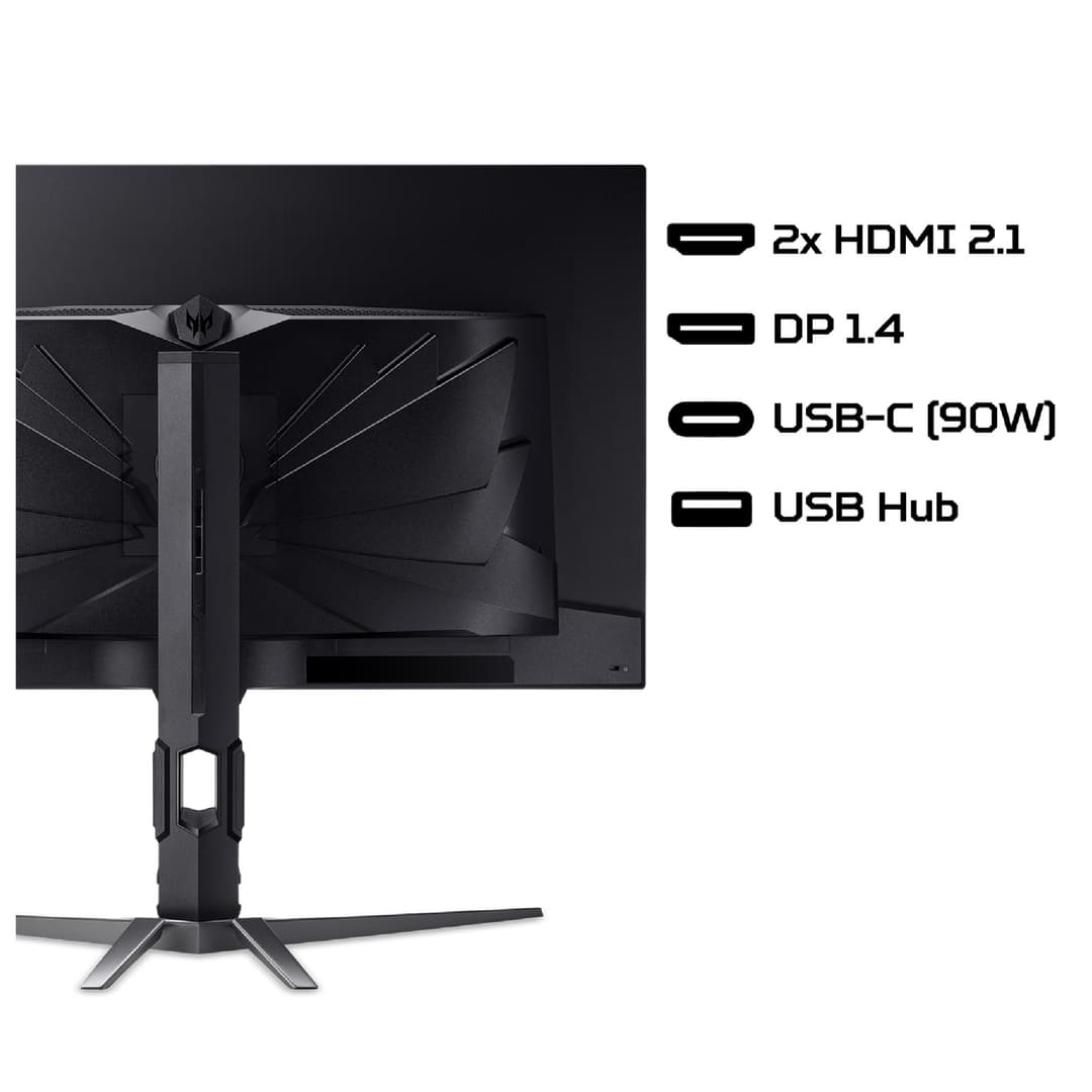 Acer Predator X32 X5 32" QD-OLED 4K UHD 240 Hz 0.03ms AI ProxiSense Height Adjustable Gaming Monitor with Speakers - Image 9