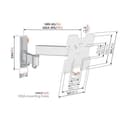 Vogel's Comfort TVM 3245 Full Motion 19-43" TV Bracket - White thumbnail 6