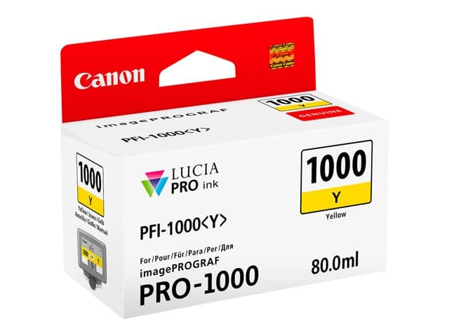 Canon PFI-1000 Y - yellow - original - ink tank - Image 2