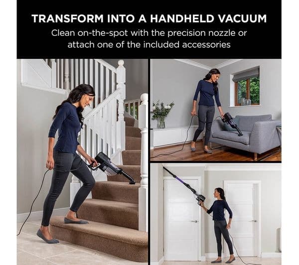 SHARK Anti Hair Wrap with Pet Tool HZ500UKT Upright Bagless Vacuum Cleaner - Grey & Rose Gold - Image 7