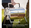 TOWER Portable Barrel Grill Charcoal BBQ - Silver thumbnail 6