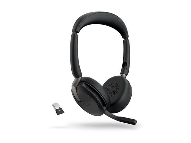 Jabra Evolve2 65 Flex UC Stereo Wireless Headset - Black - USB-A - Image 4