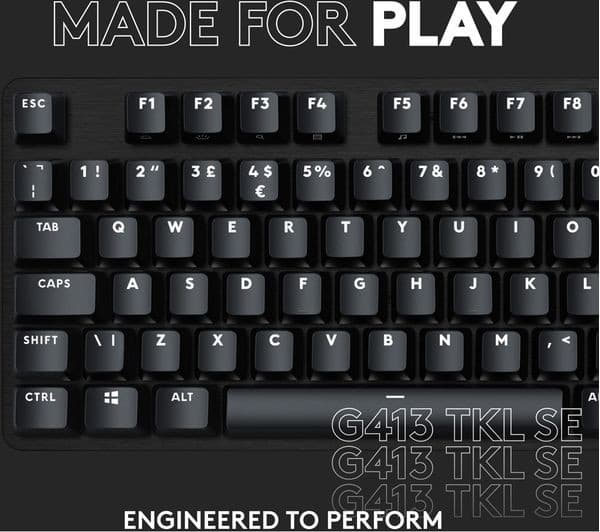 Logitech G413 SE TKL Gaming Keyboard Black - Image 8