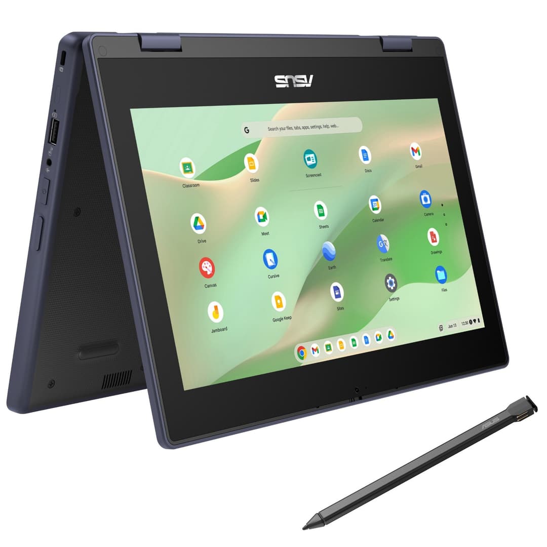 ASUS Chromebook CZ11 Flip CZ1104FM2A-NS0146 MediaTek Kompanio 520 4GB RAM 64GB eMMC 11.6" Touchscreen HD ChromeOS 2-in-1 Laptop - Image 1