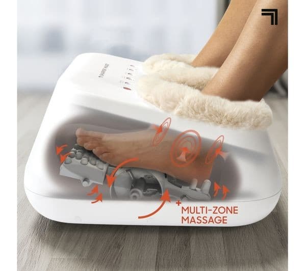 SHARPER IMAGE Shiatsu Foot Massager - White - Image 3
