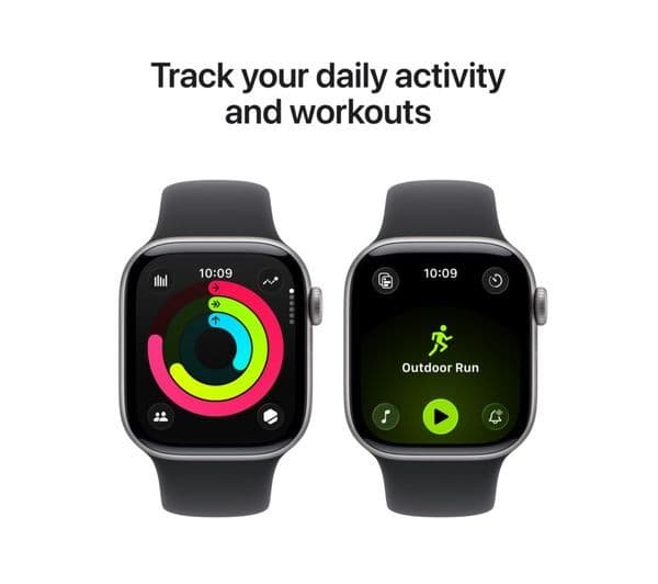 APPLE Watch Series 11 - 42 mm Space Grey Aluminium Case with Black Sport Band, M/L - Image 4