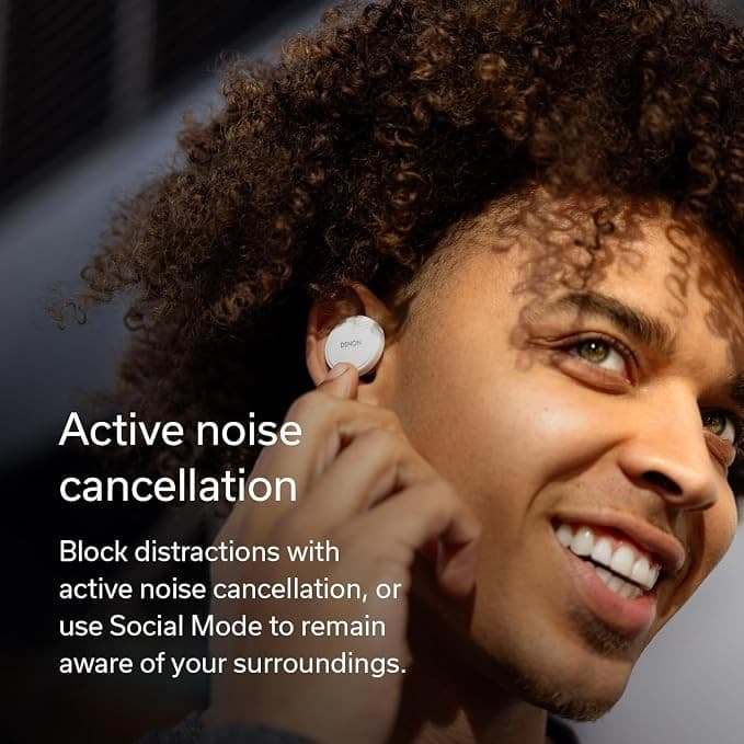 Denon PerL Wireless Earbuds Black - Image 5