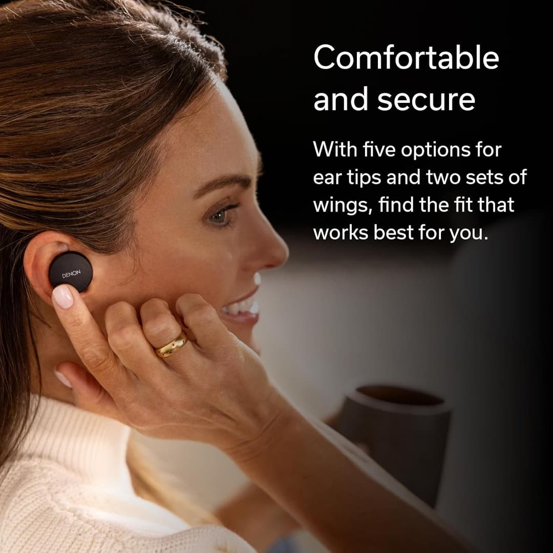 Denon PerL Wireless Earbuds Black - Image 7