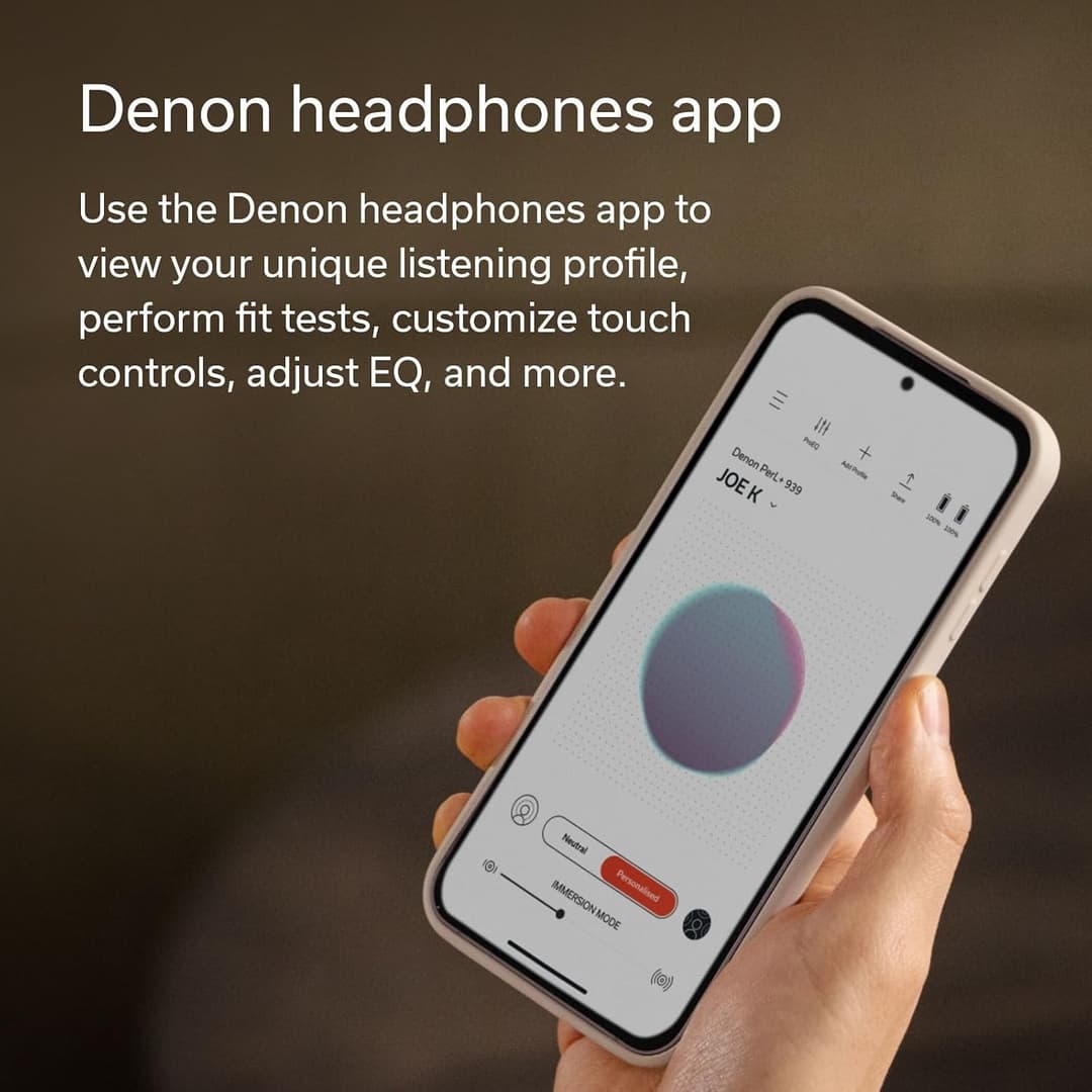 Denon PerL Wireless Earbuds Black - Image 8