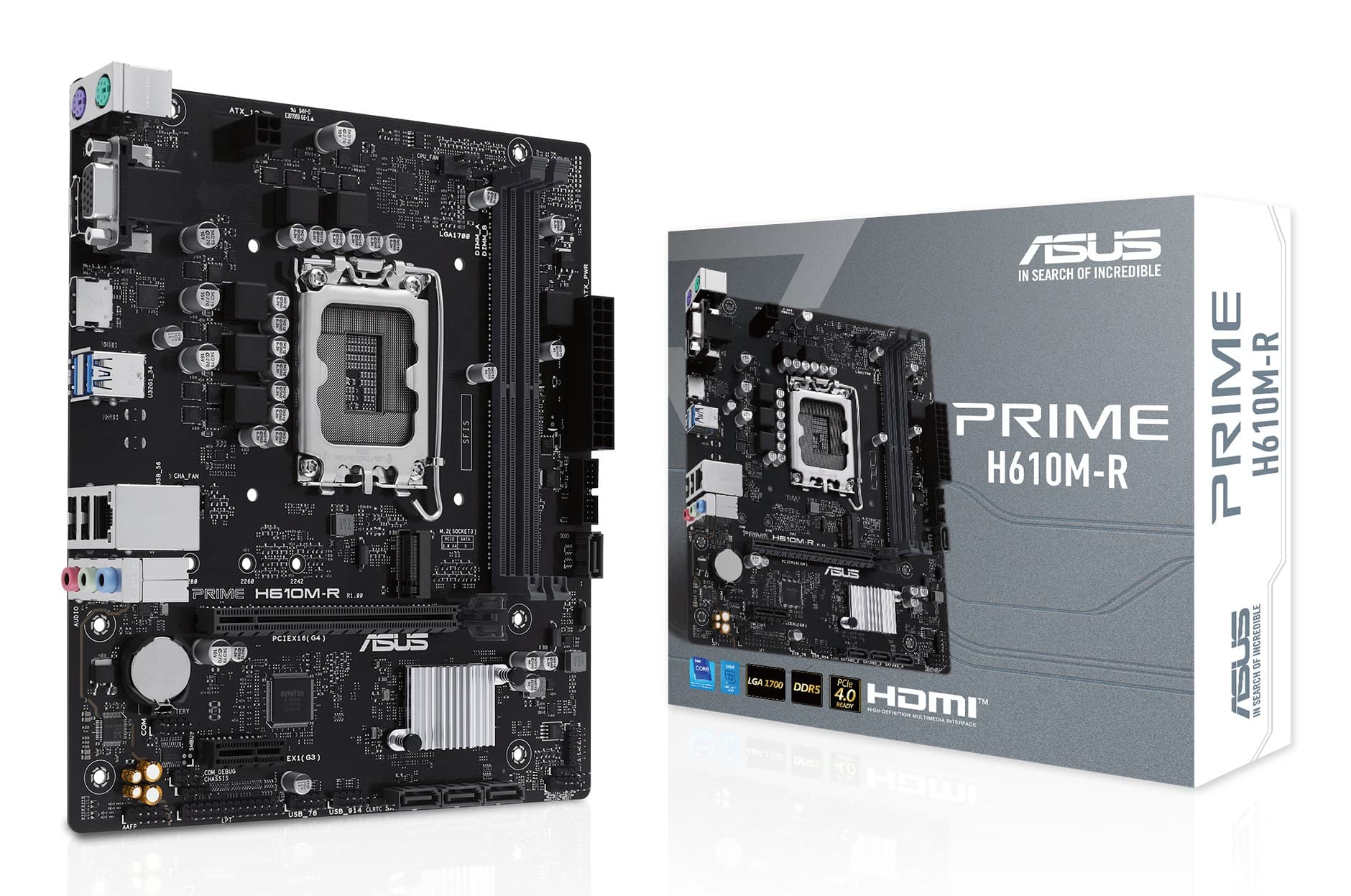 ASUS PRIME H610M-R-SI Intel H610 LGA 1700 Micro-ATX Motherboard