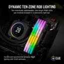 Corsair Vengeance RGB DDR5 RAM 16GB (2x8GB) Up to 5200MHz CL40 Intel XMP iCUE Compatible Computer Memory - Black thumbnail 4