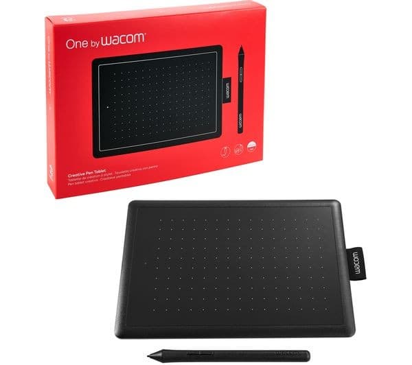 One by Wacom Graphics Tablet CTL-472-N Black - Small - Image 2
