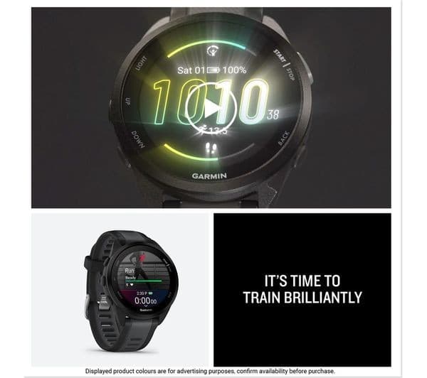 Garmin Forerunner 165 43mm GPS Running Smartwatch - Mist Grey/Whitestone - Image 8