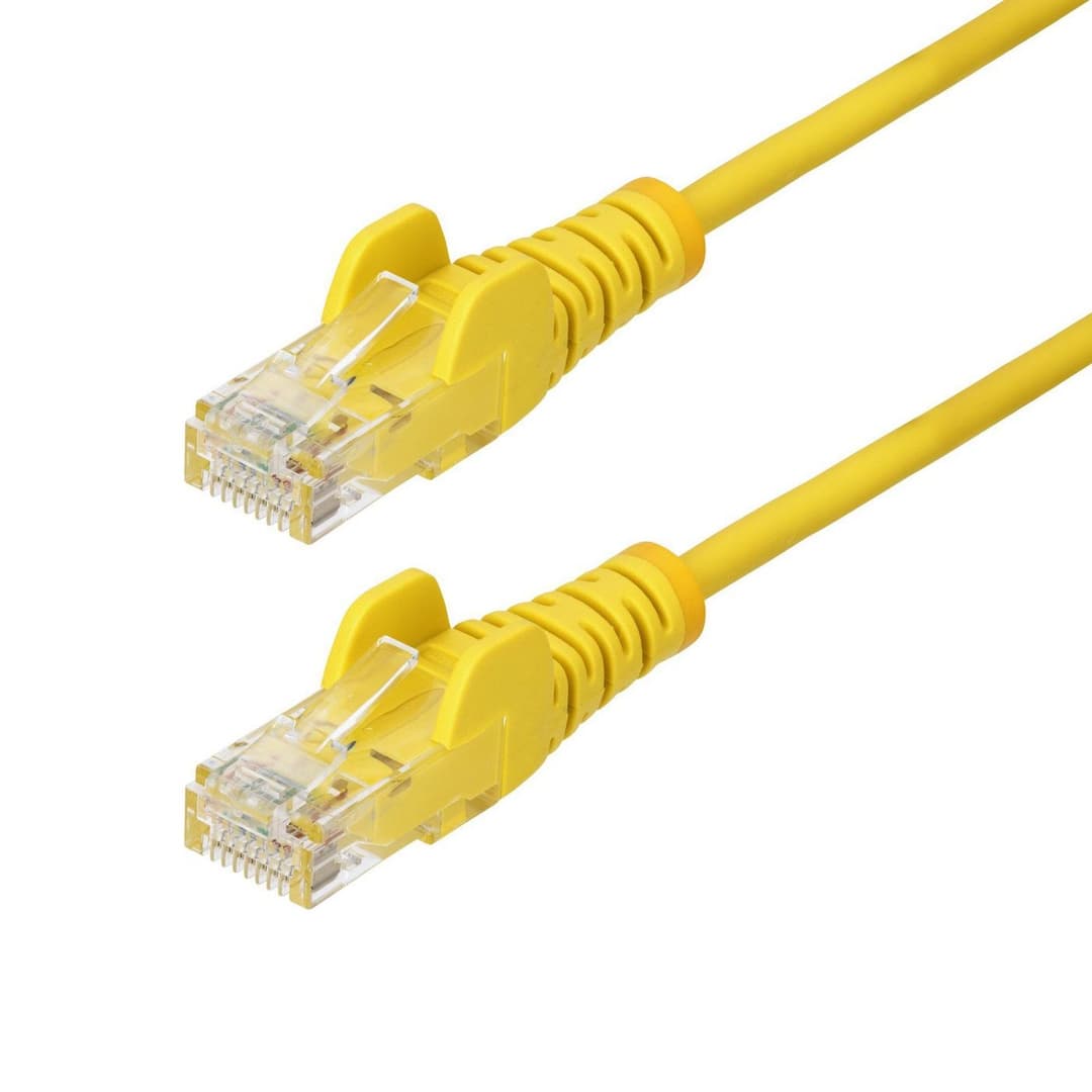 10M Yellow Slim Cat6 Ethernet - Image 1