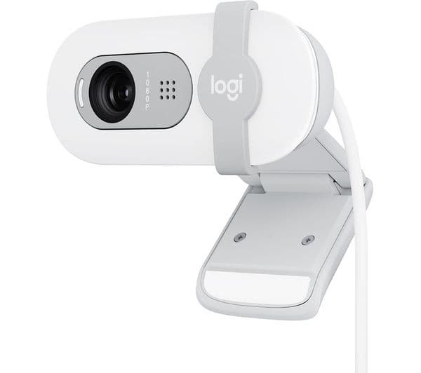 Logitech Brio 100 Full HD 1080p Webcam - White - Image 1