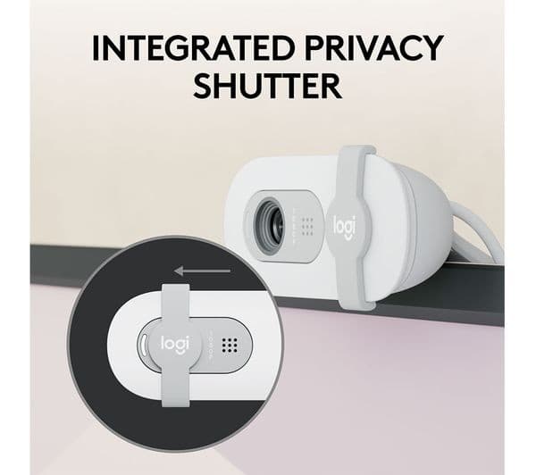Logitech Brio 100 Full HD 1080p Webcam - White - Image 4