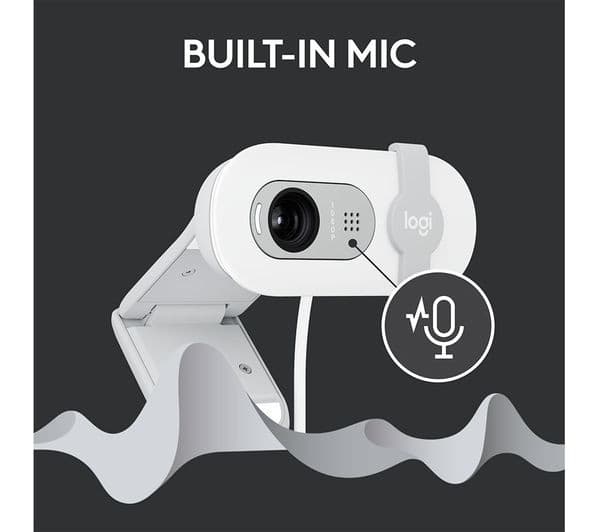 Logitech Brio 100 Full HD 1080p Webcam - White - Image 5