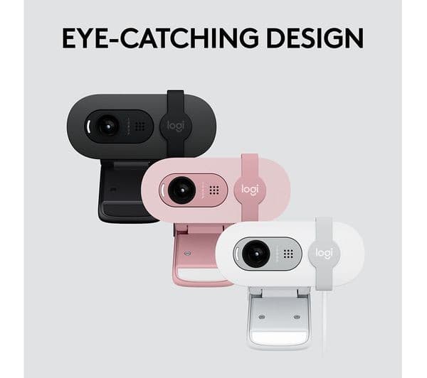 Logitech Brio 100 Full HD 1080p Webcam - White - Image 8