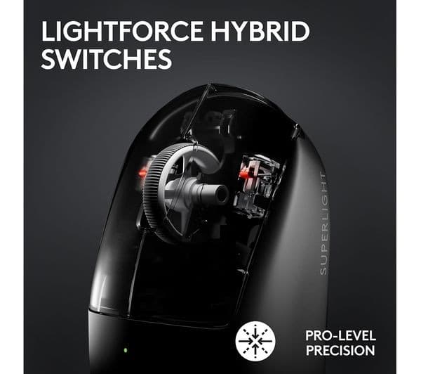 Logitech PRO X Superlight 2 Wireless Gaming Mouse - Black - Image 3