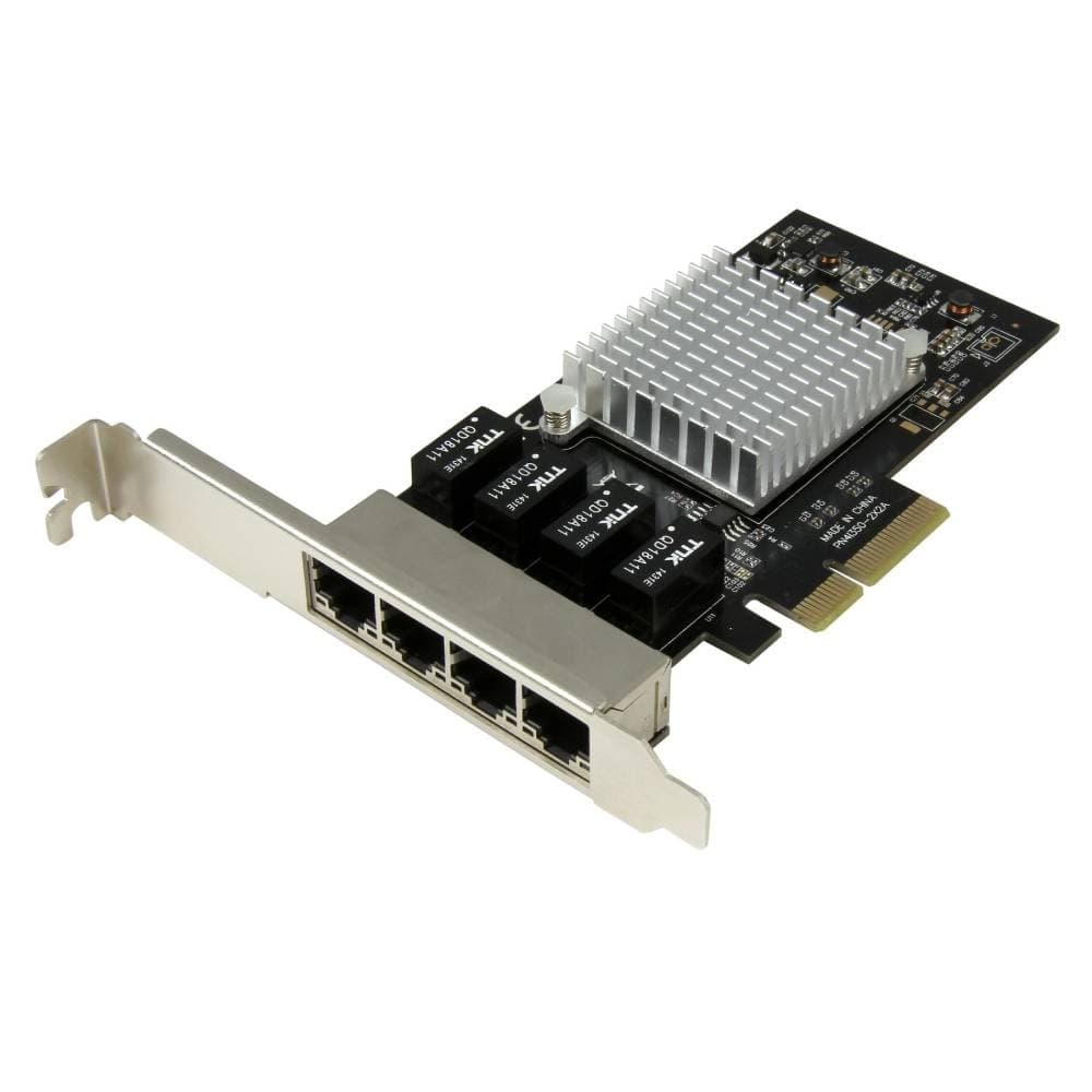 StarTech 4-Port Gigabit Ethernet Network Card - PCI Express - Image 1