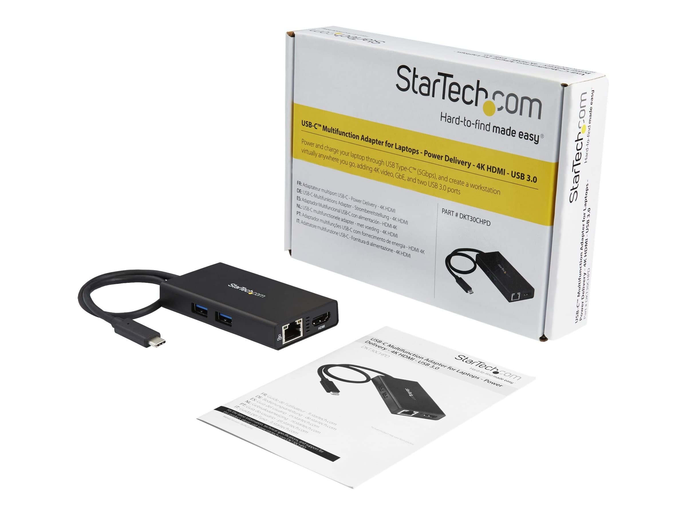 StarTech USB-C Multiport Adapter DKT30CHPD
