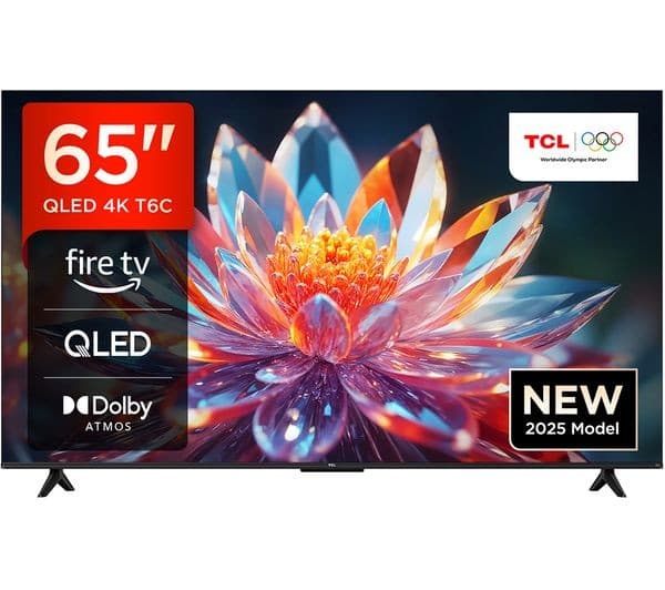TCL T6C 65" QLED 4K HDR Smart Fire TV with Freely - 65T6C-UK - Image 1