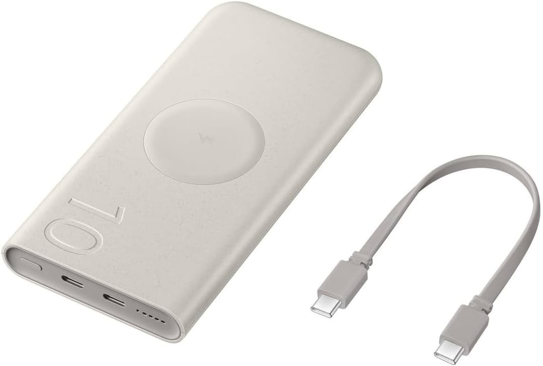 Samsung 25W Wireless Power Bank 10000mAh Beige - Image 1