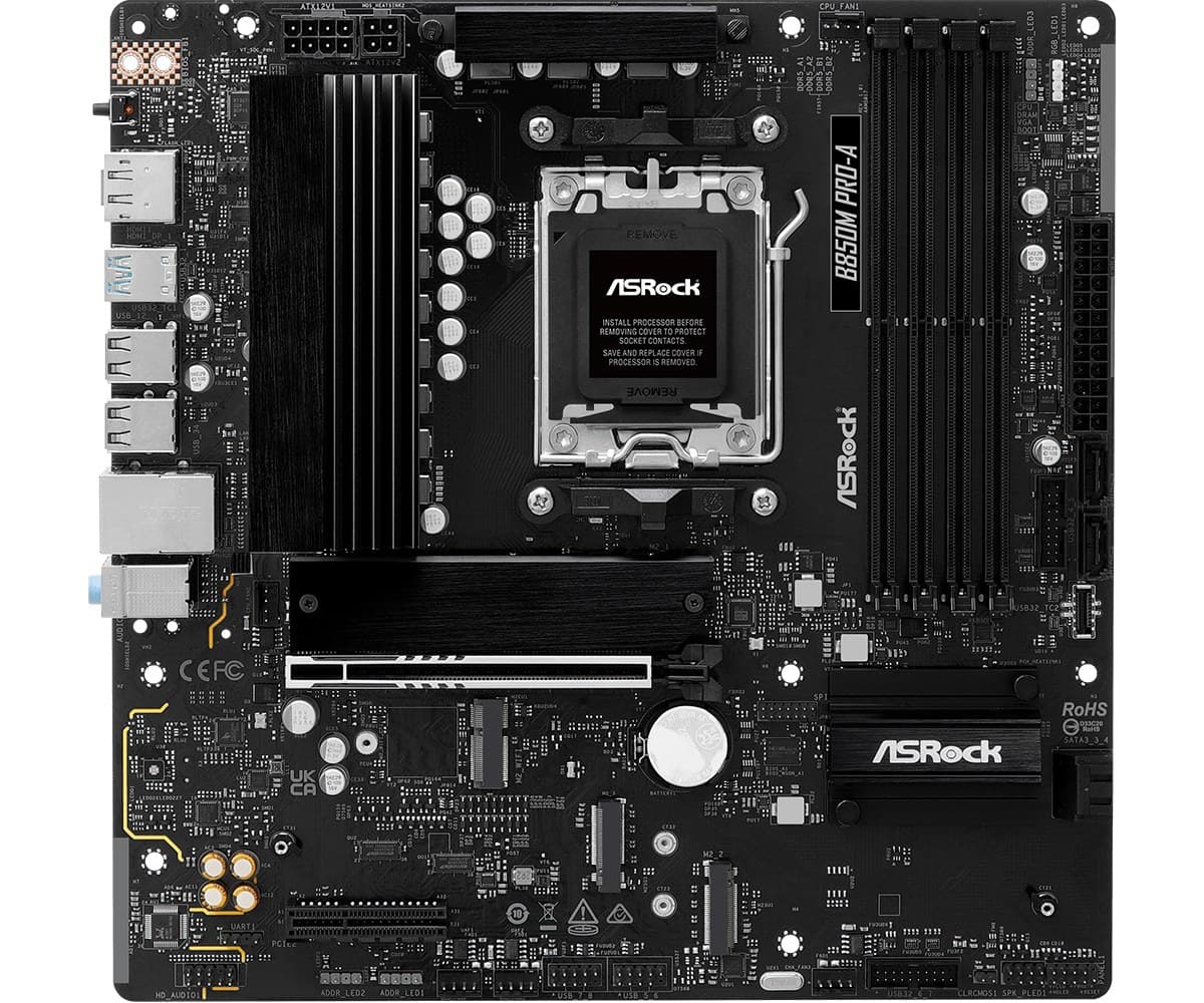 ASRock B850M Pro-A AMD B850 DDR5 Micro-ATX Socket AM5 Motherboard