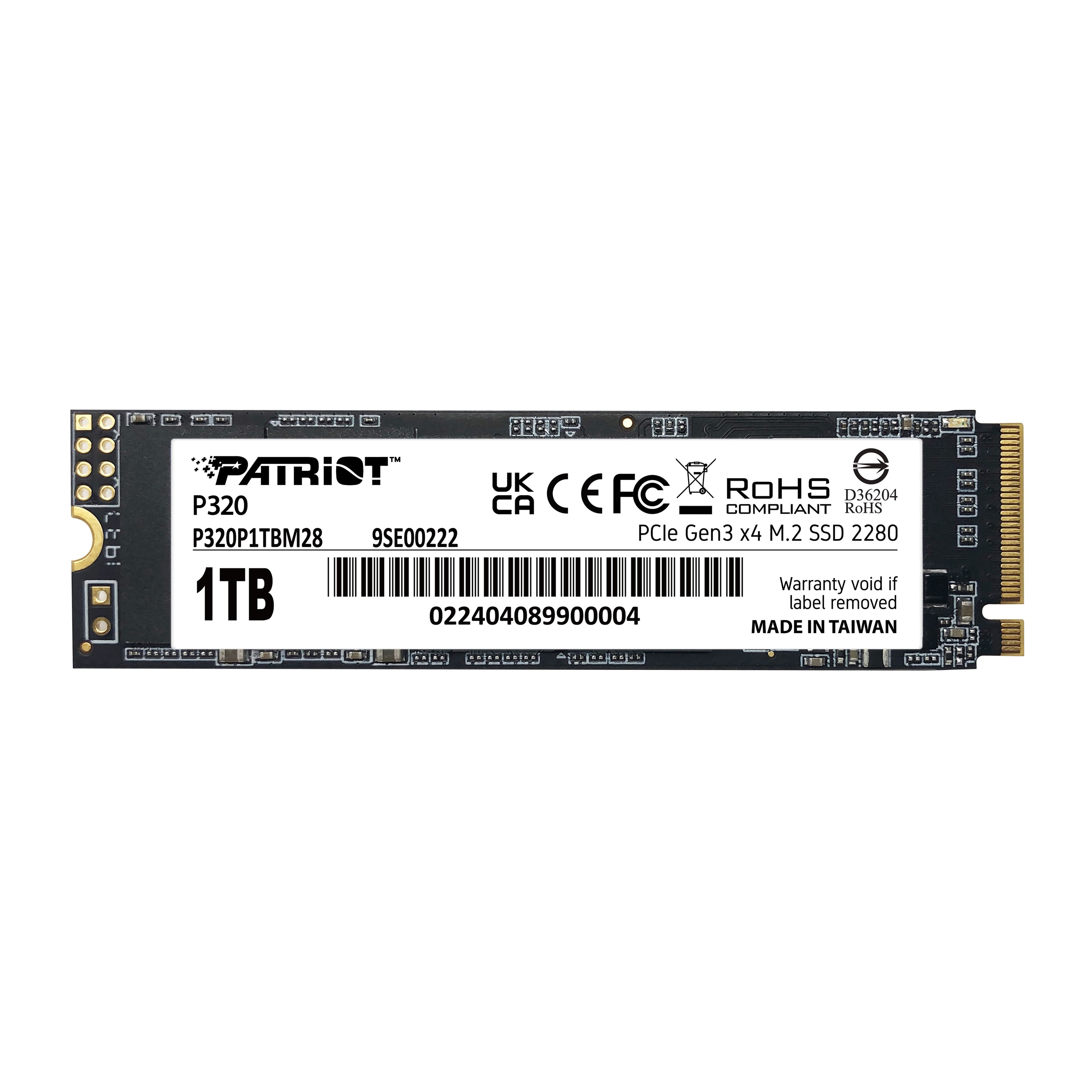 Patriot P320 M.2 2280 PCIe 3.0 NVMe SSD 1TB