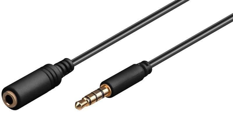 Headphone & Audio Cable, 2m - 3.5mm Minijack Extension Cable - Image 1
