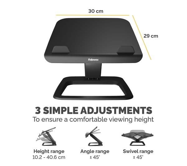 FELLOWES Hana LT Laptop Stand - Black - Image 4