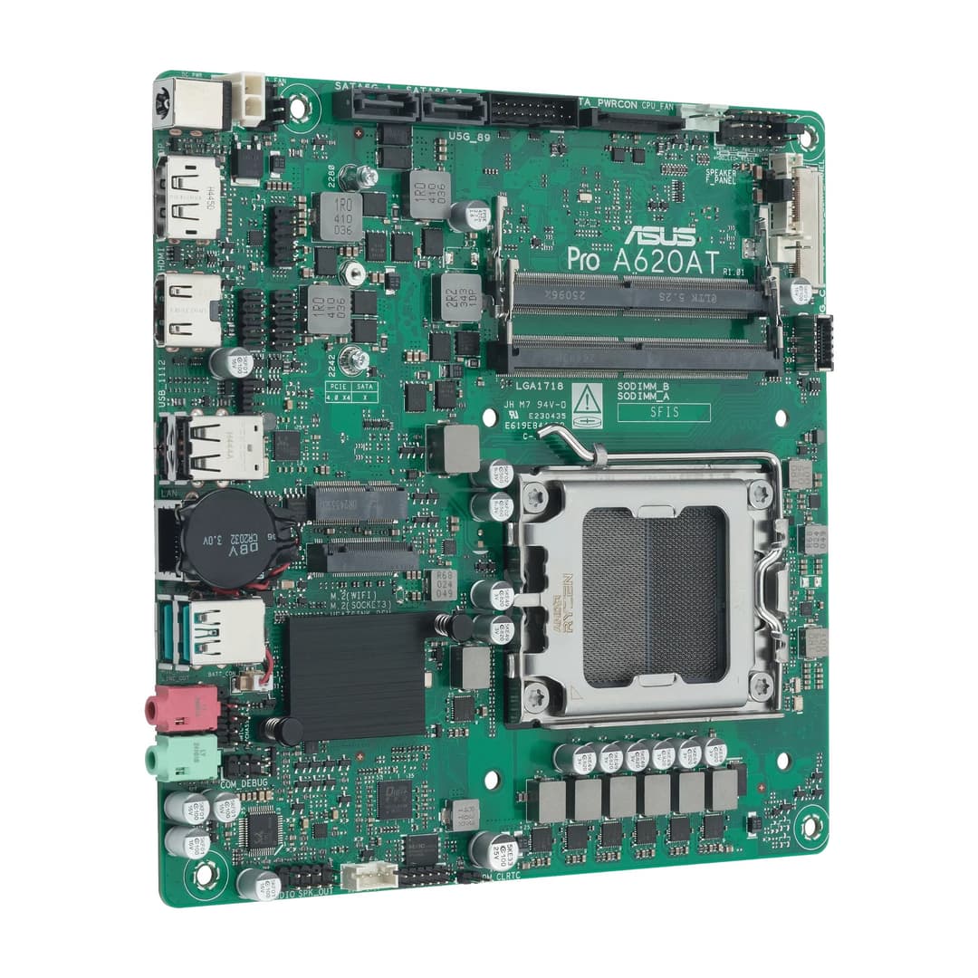 ASUS Pro A620AT-CSM AMD A620A DDR5 Thin Mini-ITX Socket AM5 Motherboard - Image 3
