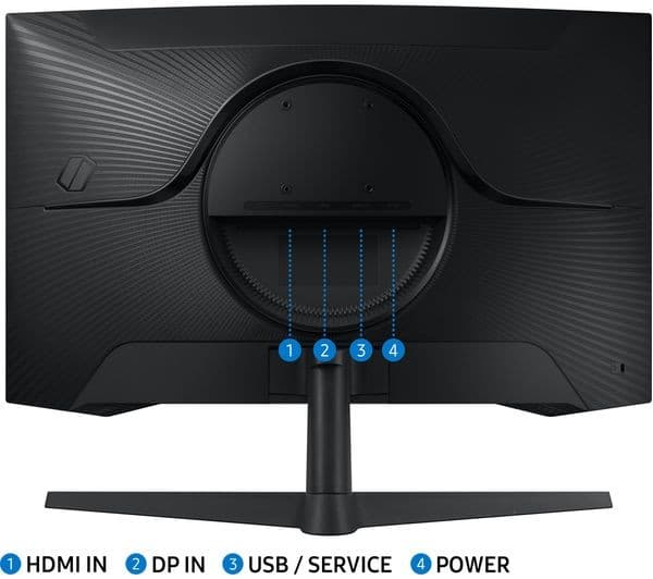 Samsung Odyssey G5 G55C 27" QHD 165Hz 1000R Curved VA Gaming Monitor - Black (LS27CG552EUXXU) - Image 2
