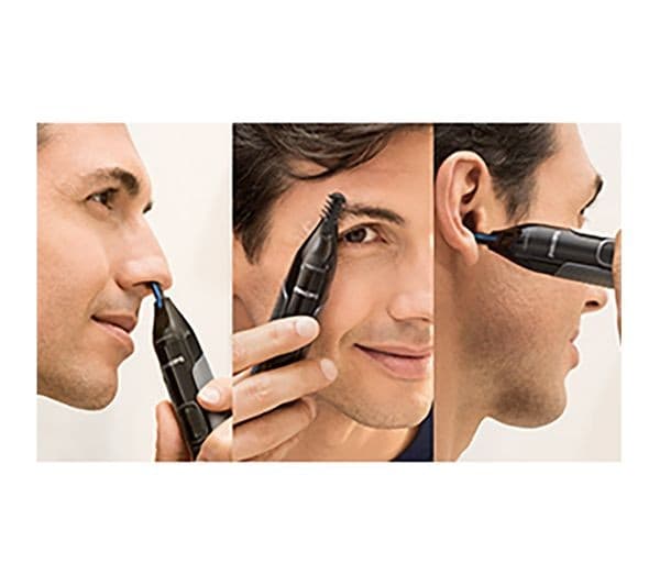 PHILIPS Series 3000 NT3650/16 Wet & Dry Nose, Ear & Eyebrow Trimmer - Black - Image 3