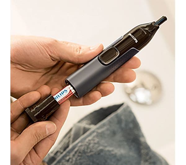 PHILIPS Series 3000 NT3650/16 Wet & Dry Nose, Ear & Eyebrow Trimmer - Black - Image 5