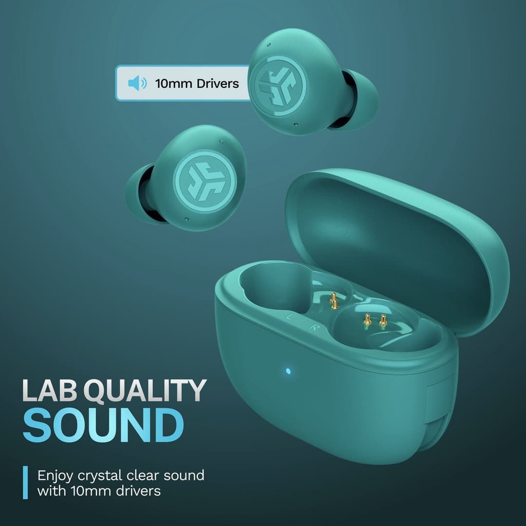 JLab Go Pop ANC True Wireless Earbuds - Teal - Image 5