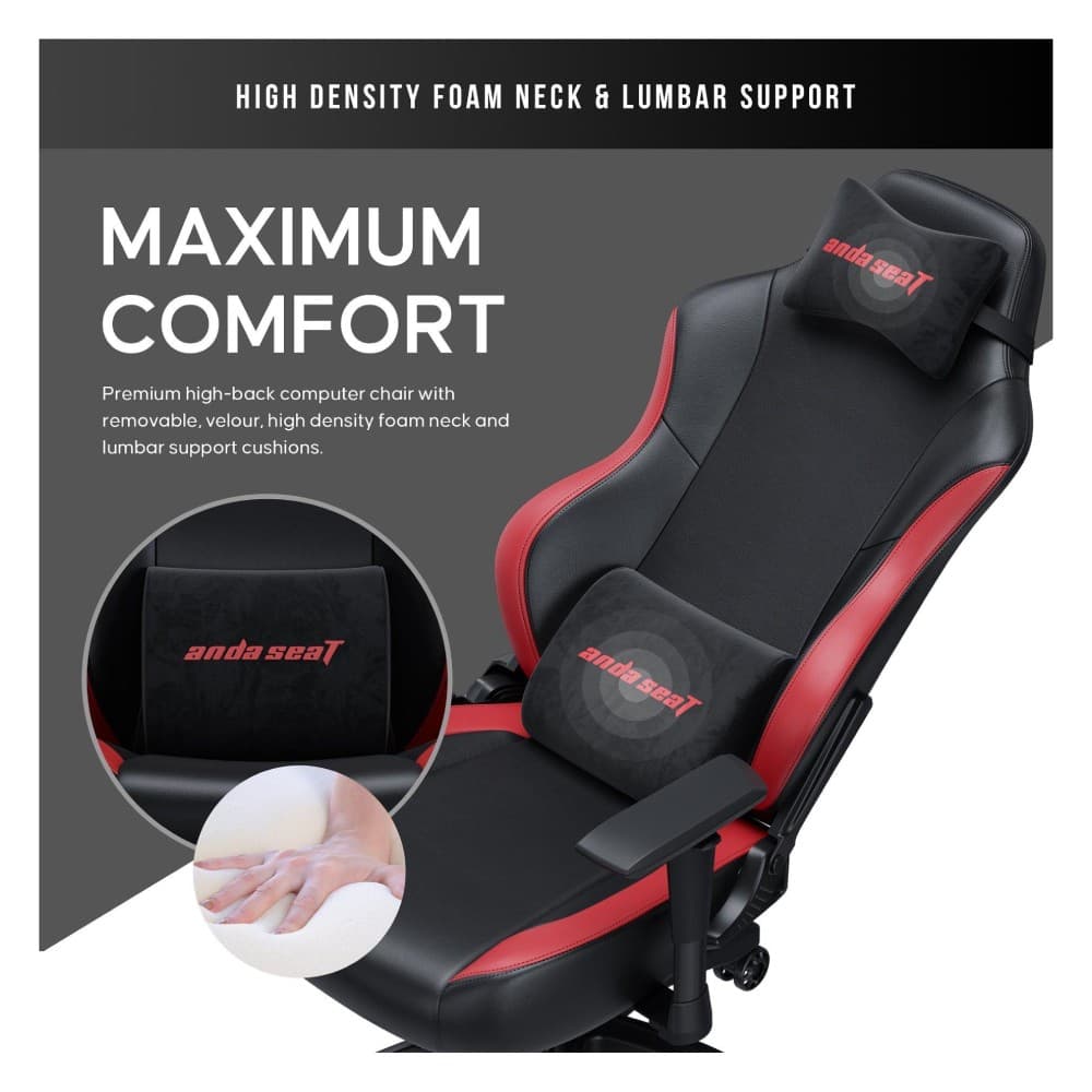 Anda seat Luna Premium Large Gaming Chair EU Version Red - Image 3