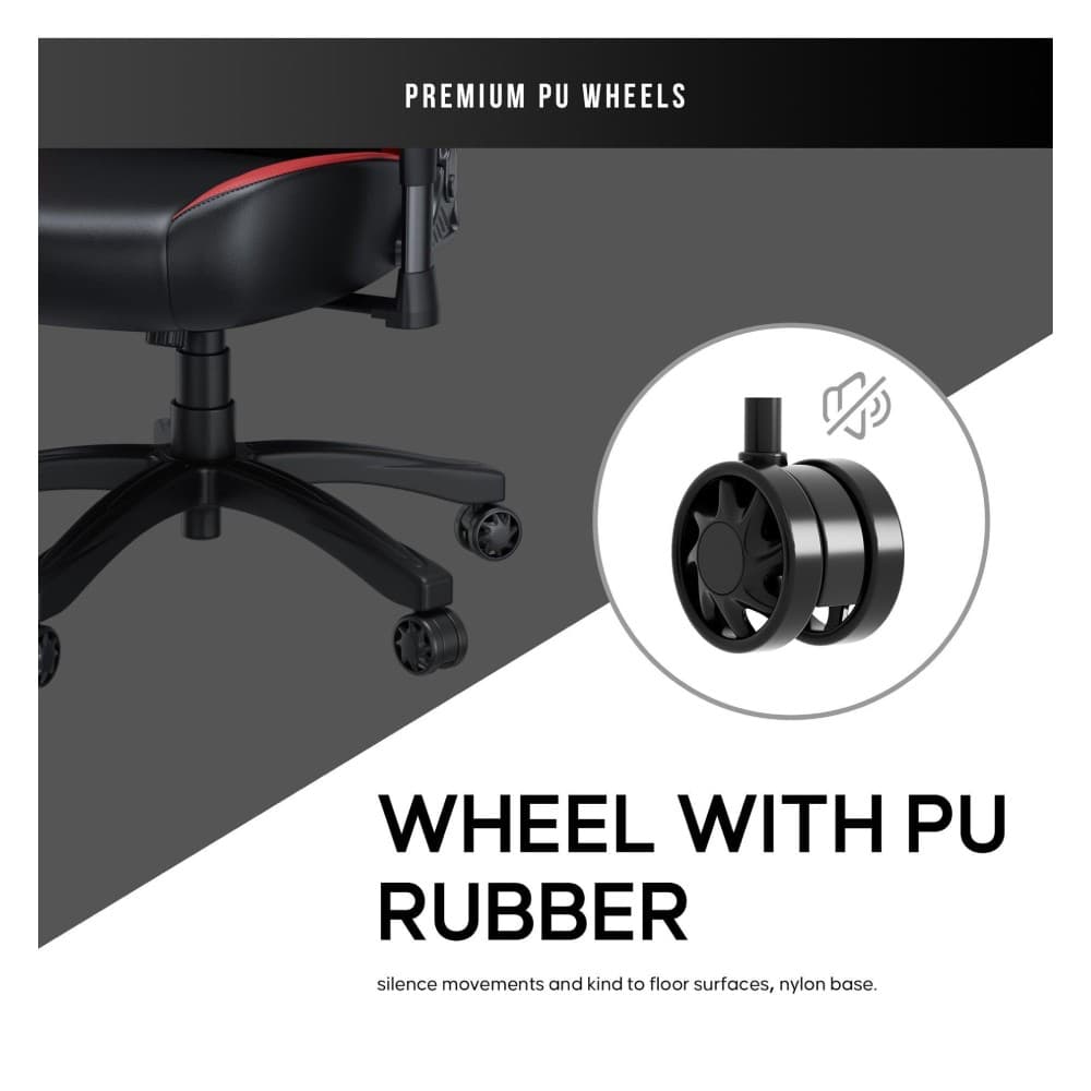 Anda seat Luna Premium Large Gaming Chair EU Version Red - Image 4