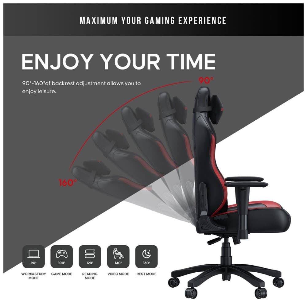 Anda seat Luna Premium Large Gaming Chair EU Version Red - Image 5