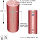 Ultimate Ears MEGABOOM 4 Portable Waterproof Bluetooth Speaker Rasberry thumbnail 4