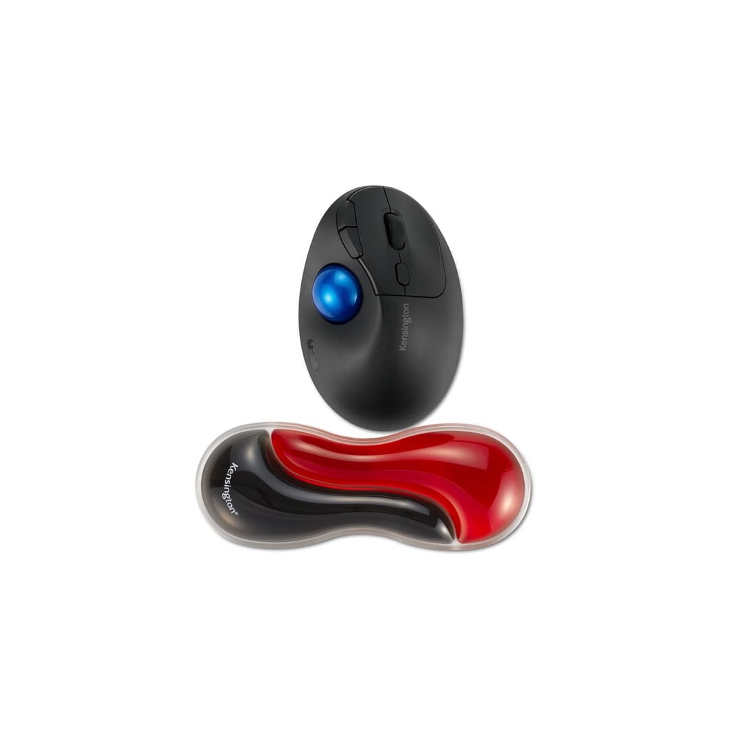 Kensington Slim Duo Gel Mouse/Trackball Wrist Rest -Red - Image 3