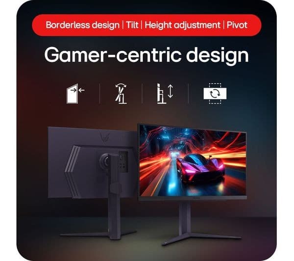 LG UltraGear 27GS85Q-B.AEK Quad HD 27" Nano IPS Gaming Monitor - Dark Grey - Image 2