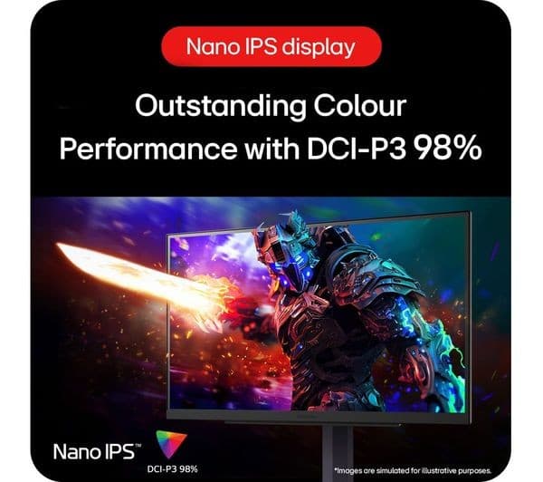 LG UltraGear 27GS85Q-B.AEK Quad HD 27" Nano IPS Gaming Monitor - Dark Grey - Image 3