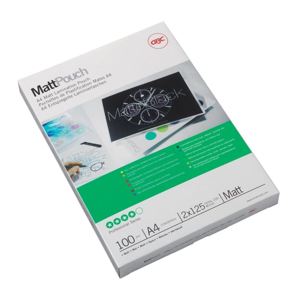 GBC 3747521 A3 Matt Document Pouch 125 Micron 50Pk - Image 1