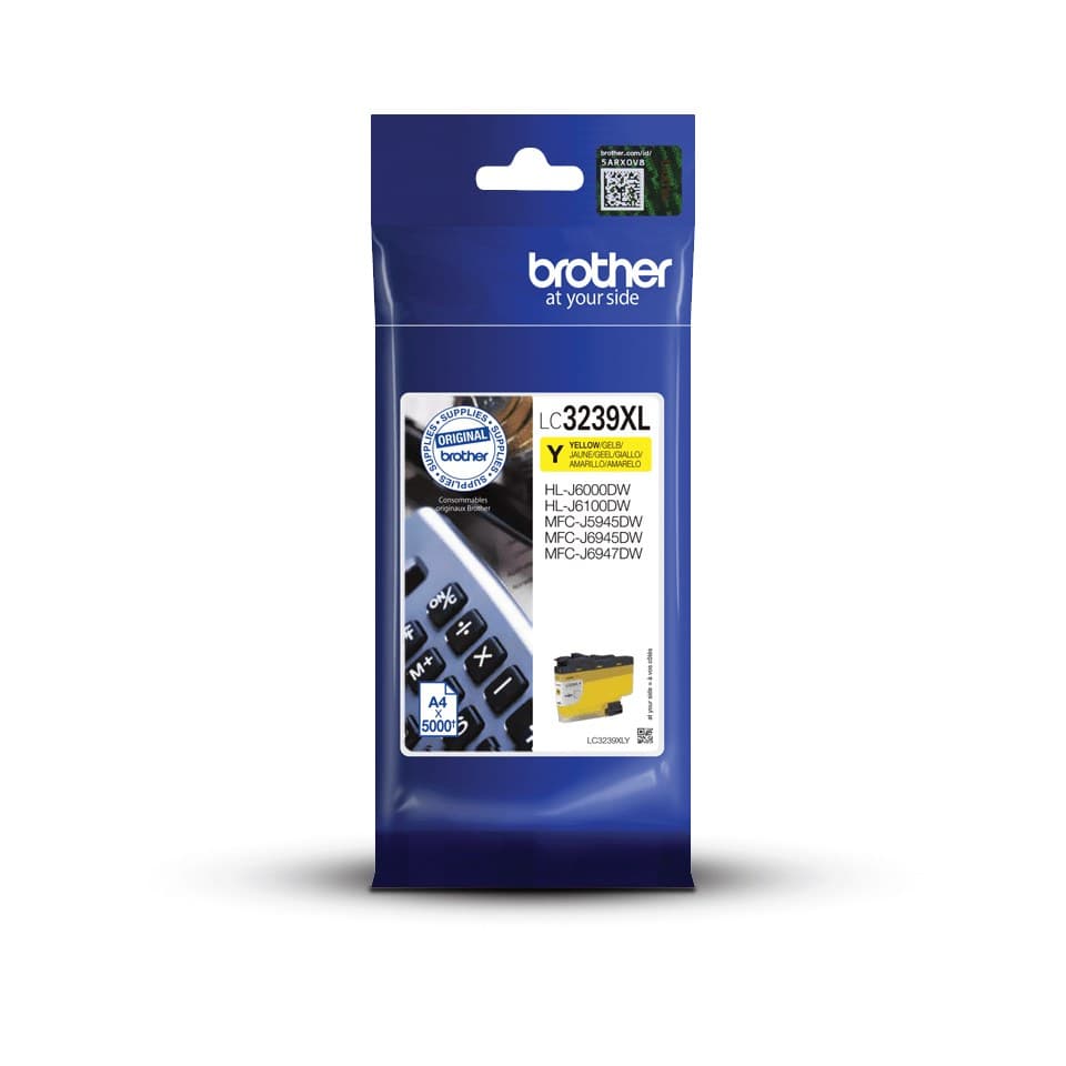 Brother LC3239XL High Yield Original Ink Cartridge 5,000 Pages - Yellow
